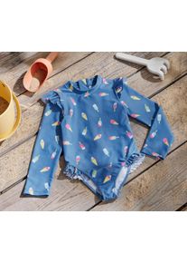 Tchibo - Kinder-Badeanzug mit UV-Schutzfaktor 80 - Baby - Gr. 74/80 - blau/print