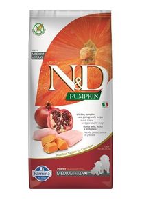 Farmina N&D dog PUMPKIN (GF) puppy medium & maxi, chicken & pomegranate 12kg