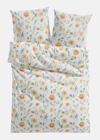 bonprix Lenjerie de pat din mix de bumbac, alb, 1x 80/80 cm, 1x 135/200 cm