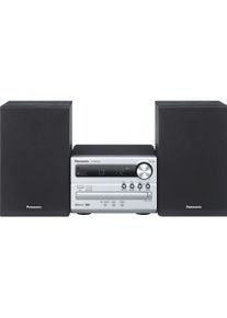 Panasonic Sc-Pm250begs (Bluetooth, CD Player, 2x 5 W), Stereoanlage, Schwarz, Silber