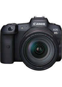 Canon EOS R5 + RF 24-105mm f/4L IS USM (24 - 105 mm, 45 Mpx, Vollformat), Kamera, Schwarz