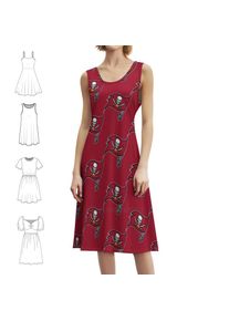 Cool-Tampa-Bay-Fun Bohemian Sleeveless Dress For Women Print Beach Party Dresses Logo Sport Team Buccaneers Buccaneers Woman
