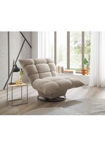 Livetastic Sessel, Taupe, Metall, 100x83x94 cm, Made in EU, Sitzfl&auml;che 360&deg; drehbar, Wohnzimmer, Sessel, Polstersessel