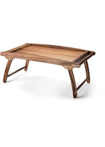 CONTINENTA Tablett Betttablett, Akazie 61x35x7cm