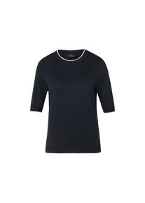 s.Oliver BLACK LABEL Rundhalspullover mit Rippb&uuml;ndchen