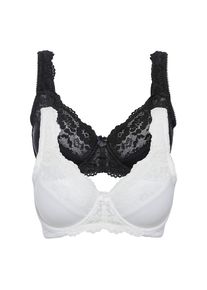 bonprix Minimizer-BH &raquo;Minimizer-BH mit gepolsterten Tr&auml;gern (2er Pack)&laquo; Packung, 2 tlg. mit B&uuml;gel und dezenter Spitze