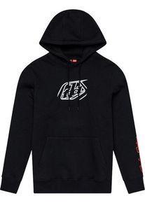 Troy Lee Designs Badge, felpa con cappuccio per giovani , colore: Nero , dimensione: S