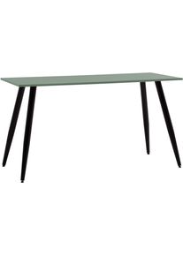 Arbeitstisch Schildmeyer "Piazza, Breite 138 cm", pistazie, schwarz, pistazie, B:138cm H:73,6cm T:60cm, Tische, Arbeitstisch, Made in Germany