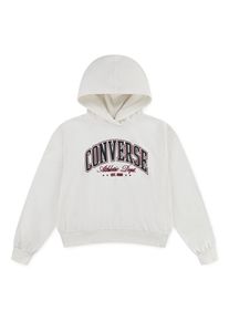 Kapuzensweatshirt Converse "CNVG RELAXED GRAPHIC HOODIE", M&auml;dchen, Gr. 134/140, egret, Obermaterial: 60% Baumwolle, 40% Polyester, Sweatshirts Kapuzensweatshirt