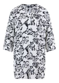 Emilia Lay - Long-Bluse, weiss, Gr. 52, Viskose