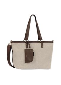 Gabor, Damen, Shopper &raquo;Sibylla&laquo; Damen Umh&auml;ngetasche mit gl&auml;nzende Metalldetails & Gurtband, mixed brown, B/H/T: 42 cm x 26 cm x 13 cm, STYLISCHER 