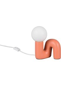 REALITY LEUCHTEN, Tischleuchte &raquo;QUINN, Keramik Tischlampe m. Glasschirm, ohne Leuchtmittel 1xG9 max5W&laquo; G9 1 Stk. warmwei&szlig; - kaltwei&szlig; Design 