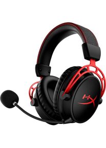 HYPERX, Gaming-Headset &raquo;Cloud Alpha Wireless&laquo; LED Ladestandsanzeige Mikrofon abnehmbar Rauschunterdr&uuml;ckung, rot/schwarz,