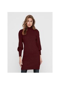Only, Damen, Strickkleid &raquo;ONLKATIA L/S DRESS KNT NOOS&laquo; Viskosemischung, Cabernet, S - N-Gr, Pflegeleichtes Material: Viskose, Nylon, Polyester