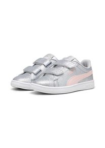 Puma, Damen, Sneaker &raquo;SMASH 3.0 GLITZ GLAM V PS&laquo;, Glacial Gray-Frosty Pink, 35, Regul&auml;re Breite