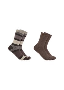 Carhartt, Arbeitssocken &raquo;Bekleidung SC3152-W-AS1 Crew&laquo;, dunkelbraun/bunt-kombi, Arbeitssocken