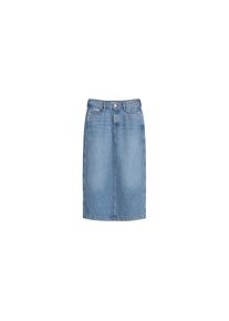 Marc O'Polo Marc O'Polo DENIM, Damen, Jeansrock regular fit mit Ananasblattfasern, Medium Blue, 26, Medium Blue, Maxi-Jeansrock von Marc O'Polo
