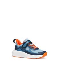 Geox, Herren, Sneaker &raquo;J PRO-RAN BOY&laquo; Slipper mit elastischen Schn&uuml;rsenkeln, Gr&ouml;&szlig;enschablone zum Download, navy-orange, 34, Sneaker mit farbenfrohen 