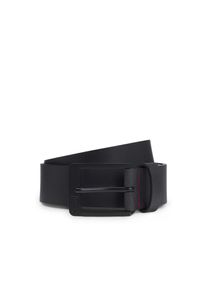 Hugo, Herren, Lederg&uuml;rtel &raquo;Grover Sz35&laquo; mit Logopr&auml;gung auf der Schlie&szlig;e, Black 002, Black 002, G&uuml;rtel von Hugo