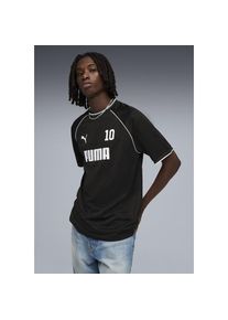 Puma, Herren, T-Shirt &raquo;SPORT PINNACLE FOOTBALL JERSEY&laquo; mit Rundhalsausschnitt, mit Print-Applikationen, atmungsaktiv, Puma Black, L, Puma Black, T-