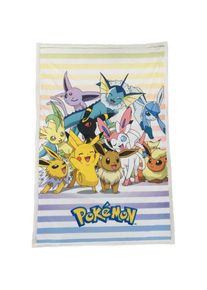 Lyo, Decke, FRANCE Pokemon Pikachu & Eevee Transformation Sherpa Blanket