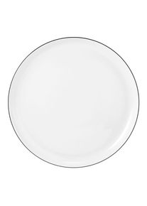 Seltmann Weiden Speiseteller , Schwarz, Wei&szlig; , Keramik , rund , Geschirr, Teller, Speiseteller