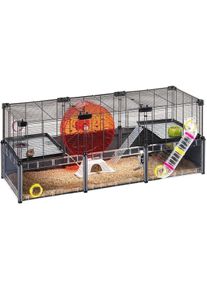 Ferplast Multipla Hamster Large grau, 107.5x37.5x h 42cm (1 Stk), Gehege