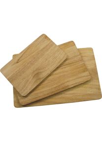 CONTINENTA Gummibaum ge&ouml;lt Schneidebrett, 29x18,5x1,2 cm, Schneidebrett, Braun