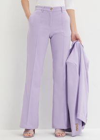 bonprix Femei Pantaloni de costum evazați, mov, 42