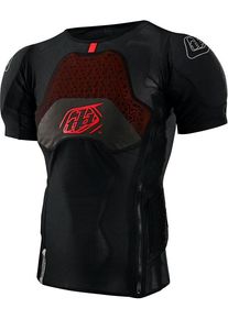 Troy Lee Designs Stage Ghost D3O SS, protector shirt unisex , color: Black/Red , size: L