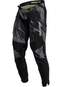Troy Lee Designs Scout GP Pro Slab, textile pants , color: Black/Grey/Neon-Yellow , size: 30