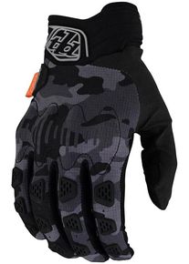 Troy Lee Designs Scout Gambit Camo, gloves , color: Black/Dark Grey/Grey , size: XL