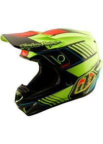 Troy Lee Designs GP Pro Segment, motocross helmet youth , color: Neon-Yellow/Black/Red/Turquoise , size: L