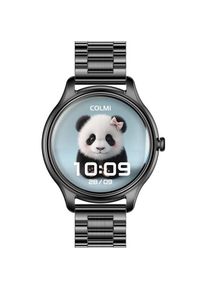 Colmi Smart Watch L28 (Black + Black steel strap), Smartwatch