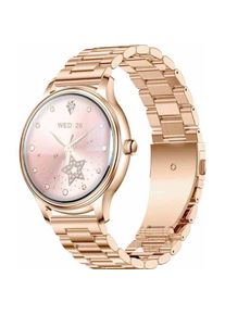 Colmi Smart Watch L28 (Gold + Gold steel strap), Smartwatch