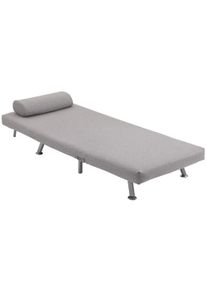 HOMCOM Single Sofa Bed, Futon Couch, w/ Pillow, Linen, Armless, for Guests, Living Room, Space Saving, Grey | Aosom Ireland