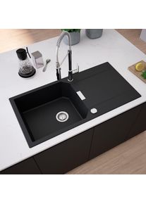 evineo line 200 &Eacute;vier de cuisine avec surface de d&eacute;pose lat&eacute;rale l: 100 P: 51 cm, MAD100LAN,