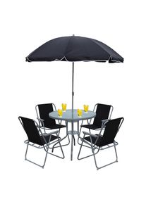 Vcm Garten-Essgruppe &raquo;6tlg Balkonset Gartenm&ouml;bel Stapelst&uuml;hle Set Maxola&laquo; 6 tlg.