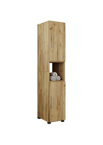 Vcm Hochschrank &raquo;Holz Badm&ouml;bel Badschrank Hochschrank Flandu&laquo; 1 Stk. tlg.