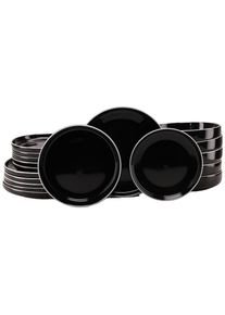Creatable Teller-Set &raquo;Nordic Gourmet, Tellerset 18-tlg.&laquo; Minimalistisches Design, Gl&auml;nzende Glasur, Nordische &Auml;sthetik