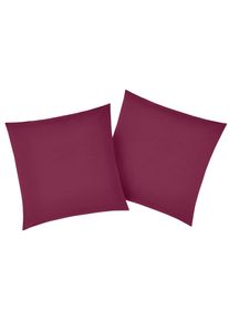 Kissenbez&uuml;ge OTTO HOME "Luisa", lila (beere), B:50cm L:50cm, Renforc&eacute;, Renforc&eacute;, Kissenbez&uuml;ge, Kissenbez&uuml;ge, aus 100% Baumwolle, mit Rei&szlig;verschluss, atmungsaktiv, uni