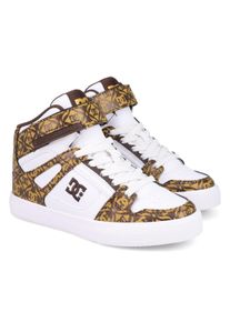 Sneaker DC Shoes "Pure High-Top Ev Sn", Jungen, Gr. 2,5(33,5), braun (braun, wei&szlig;), Obermaterial:97.3% Synthetikmaterial, 2.7% Microfaser;, Schuhe Sneaker
