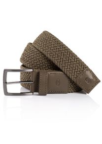 Flechtg&uuml;rtel Tom Tailor "TTJAMIE", Herren, Gr. 120, gr&uuml;n (olive), Materialmix, unifarben, G&uuml;rtel Flechtg&uuml;rtel, 3,5 cm breiter Flechtg&uuml;rtel, Casual Look, bis Gr. 120