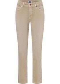Stretch-Jeans MAC "Melanie", Damen, Gr. 36, L&auml;nge 28, beige (golden terra), Denim/Jeans, Obermaterial: 88% Baumwolle, 8% Elastomultiester, 4% Elasthan, figurbetont lang, Jeans Stretch-Jeans, Gerade geschnitten