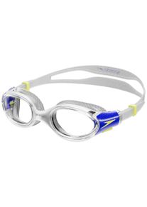 Schwimmbrille Speedo "Biofuse 2.0 Junior", blau (clear, blau), Sportbrillen, Kinder, Schwimmbrille, breites optisches Profil, gepolsterte Dichtungen