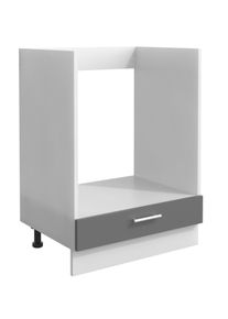 Herdumbauschrank Vcm "Ofenschrank Breite 60 cm Herdschrank K&uuml;che Esilo F", schwarz (wei&szlig;, anthrazit), B:60cm T:46cm, Obermaterial: 100% Holz Wood., Schr&auml;nke, Herdumbauschrank