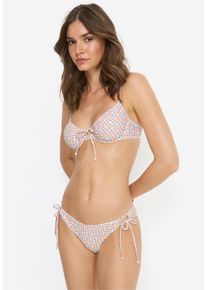 B&uuml;gel-Bikini LSCN BY LASCANA, Damen, Gr. 44, Cup D, bunt (flower print), Recycling-Polyamid, bedruckt, Bikini-Sets B&uuml;gel-Bikini, im trendigen Blumenprint