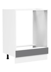 Herdumbauschrank Vcm "Ofenschrank Breite 60 cm Herdschrank K&uuml;che Fasola", schwarz (wei&szlig;, anthrazit), B:60cm T:46cm, Obermaterial: 100% Holz Wood., Schr&auml;nke, Herdumbauschrank