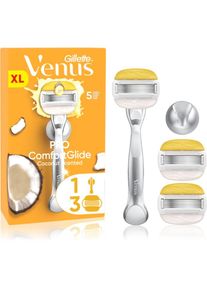 Gillette Venus PRO ComfortGlide Coconut women&rsquo;s shaver with a shower bracket + replacement blades 5 pc