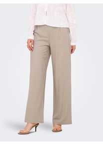 Jacqueline de Yong Jerseyhose JDY "JDYBIRDIE GEGGO LONG PANT JRS", Damen, Gr. XL, L&auml;nge 30, chateau gray detail:melange, Jersey, Obermaterial: 53% Viskose, 47% Nylon, meliert, regular fit normal, Hosen Jerseyhose